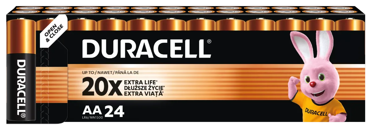 Baterie Duracell AA 24 szt.