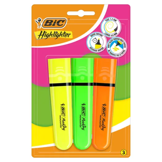 Zakreślacze BIC neon 3 szt.