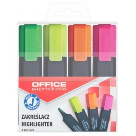 Zakreślacze fluo mix 4 szt.